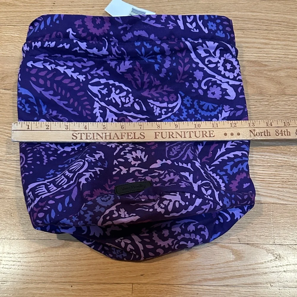Vera Bradley Purple Paisley Bag and Ditty bag set - Picture 11 of 12